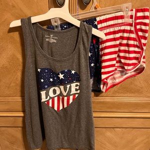 Women’s 4th of July set(size medium)